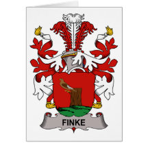 Finke Family Crest Greeting Card