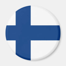 Finnische Flagge auf Magneten