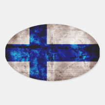 Finnische Flagge Sticker