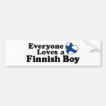 Finnischer Junge Autosticker