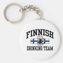 Finnisches trinkendes Team Schlüsselanhänger