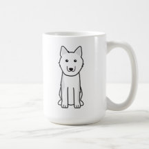 Finnish Spitz Dog Cartoon Coffee Mugs
