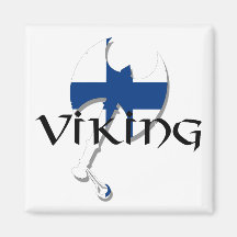 Finnland-Flagge finnische Suomi Viking Axt Kühlschrankmagnete