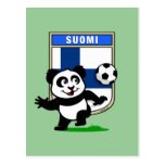Finnland-Fußball-Panda Postkarten