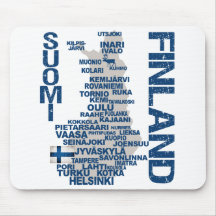 FINNLAND-KARTE mousepad