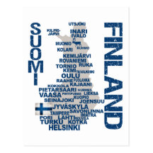 FINNLAND-KARTEN-Postkarte