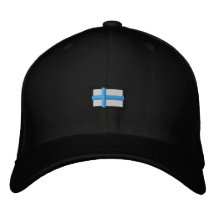 Finnland (schwarzes Cap_ Bestickte Baseballkappe