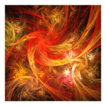 Firestorm-abstrakte Kunst Einladungskarten