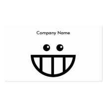 Firmennamen Toothy Face, Company Visitenkarten Vorlage