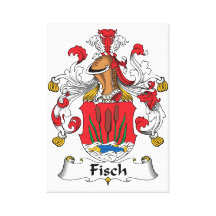 Fisch Family Crest Canvas Prints