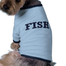 "Fisch" Fischen-Fanentwurf Hunde Shirt