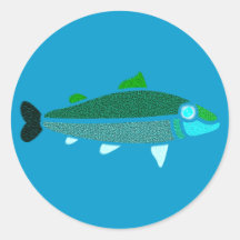 Fisch keltisch fish Celtic Runder Sticker