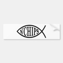 Fisch N bricht Fische ab Auto Sticker