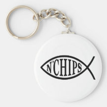 Fisch N bricht Fische ab Schlüsselanhänger