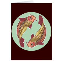 Fische/Fisch-Symbol Karte