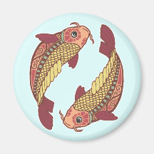 Fische/Fisch-Symbol Kühlschrankmagnete