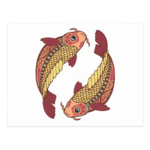 Fische/Fisch-Symbol Postkarten