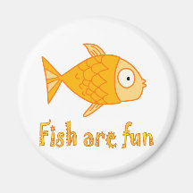 Fische sind Spaß Kühlschrankmagnete