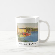 Fischen-Dock Neuschottland Tee Haferl