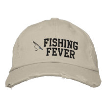 Fischen-Fieber gestickter Hut Baseballcap
