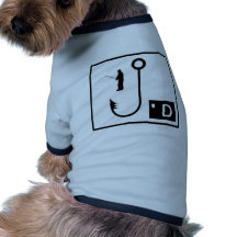 Fischen gehakt hundeshirt
