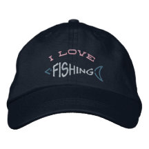 Fischen-Hut Bestickte Baseballmützen