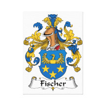 Fischer Family Crest Gallery Wrapped Canvas