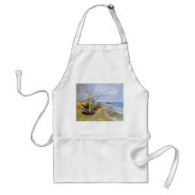 Fischerboote auf dem Strand, Vincent van Gogh Schürzen