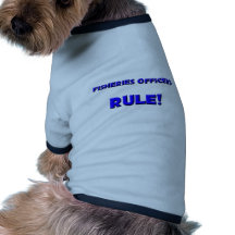 Fischerei-Offizier-Regel! Hund Tshirt