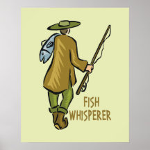 Fischewhisperer-Fischen Plakate