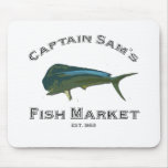 Fischmarkt Mousepad Kapitän-Sams