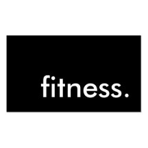 Fitness. (Farbe kundengerecht) Visitenkartenvorlagen