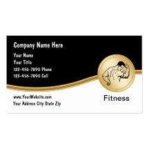 Fitness-Geschäfts-Karten Visitenkartenvorlagen