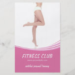 Fitness-Turnhallen-Schönheits-Salon-Flyer
