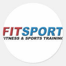 Fitsport Fitness u. Sport-Ausbildung Runde Sticker