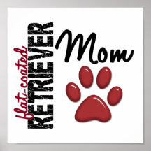 Flach-Überzogene Retriever-Mamma 2 Posterdrucke