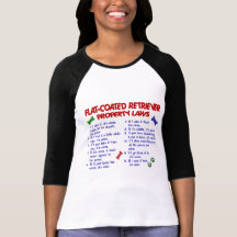 FLACHE ÜBERZOGENE RETRIEVER Eigentums-Gesetze 2 Shirts