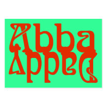 Flächen-Karten Abba Vati-(Vater-Gott)/ Visitenkarten Vorlagen