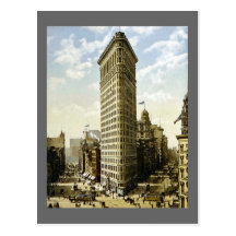 Flaches Eisen-Gebäude New York City, NY 1903 Vinta Postkarte