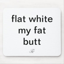 Flaches weißes Mousemat Mousepad