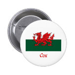 Flagge Cox Waliser Anstecknadelbutton