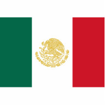 Flagge der mexikanischen Staaten, Mexiko Acryl Ausschnitt
