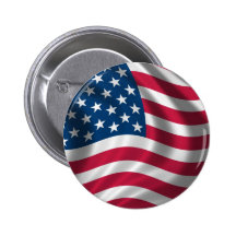 Flagge der USA Buttons