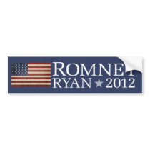 Flagge-Entwurf Mitt Romneys Paul Ryan autoaufkleber