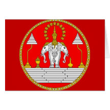 FLAGGE HAUPTelefanten LAOS DREI Karte