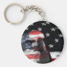Flagge Keychain (Amerikaner Eagle) Schlüsselband
