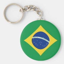 Flagge Keychain Brasiliens Fisheye Schlüsselbänder