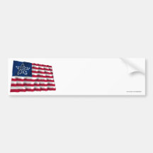 Flagge mit 33 Sternen, große Sternchen-Vereinbarun Autosticker