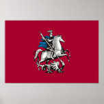 Flagge Moskaus, Russland Plakate