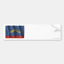 Flagge Murmansk Oblast Auto Sticker